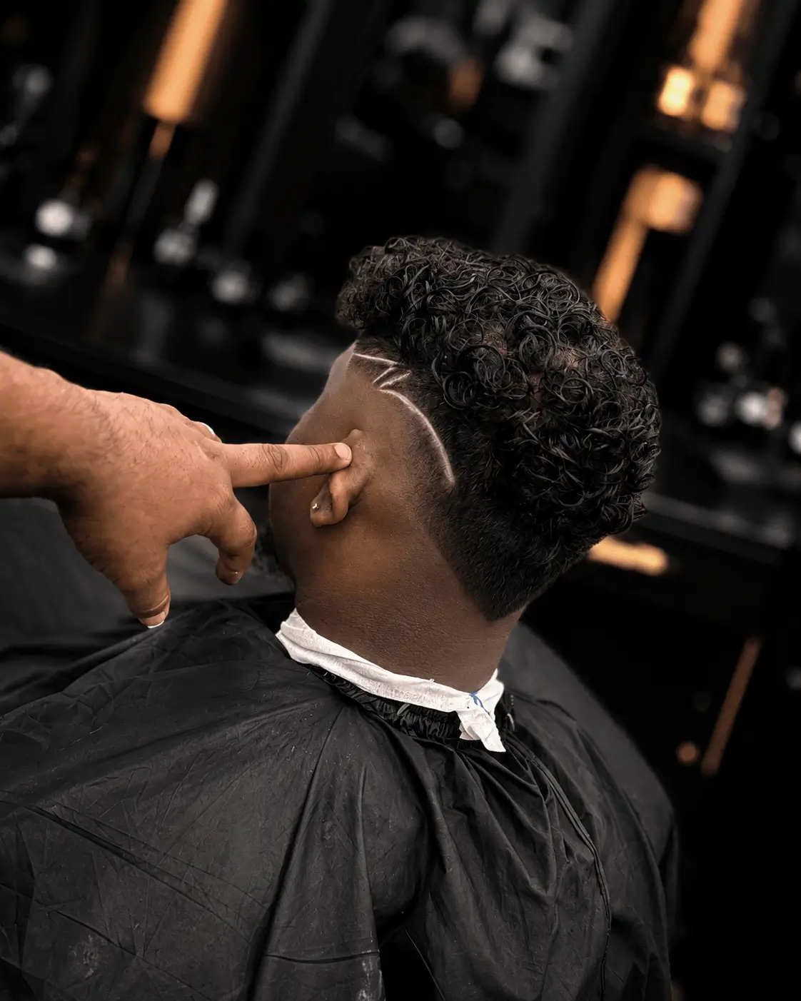 Barber working at Heston Cut