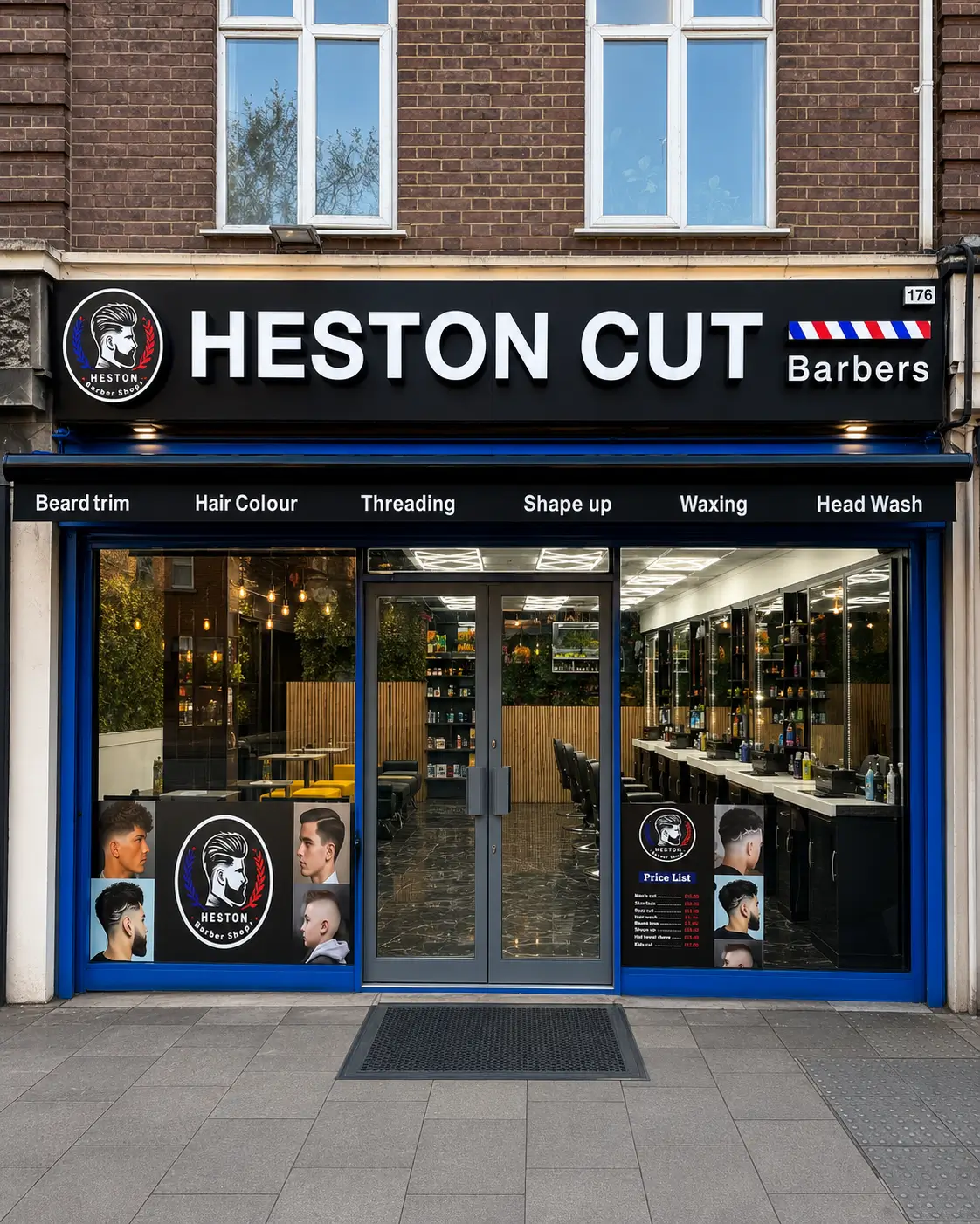 Heston Cut & Barbers shop front